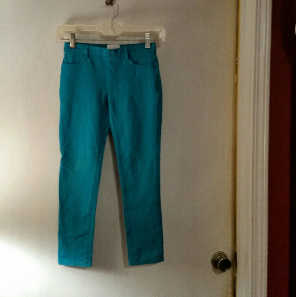 Children's Place Aqua Colored Stretch Pants Size 8